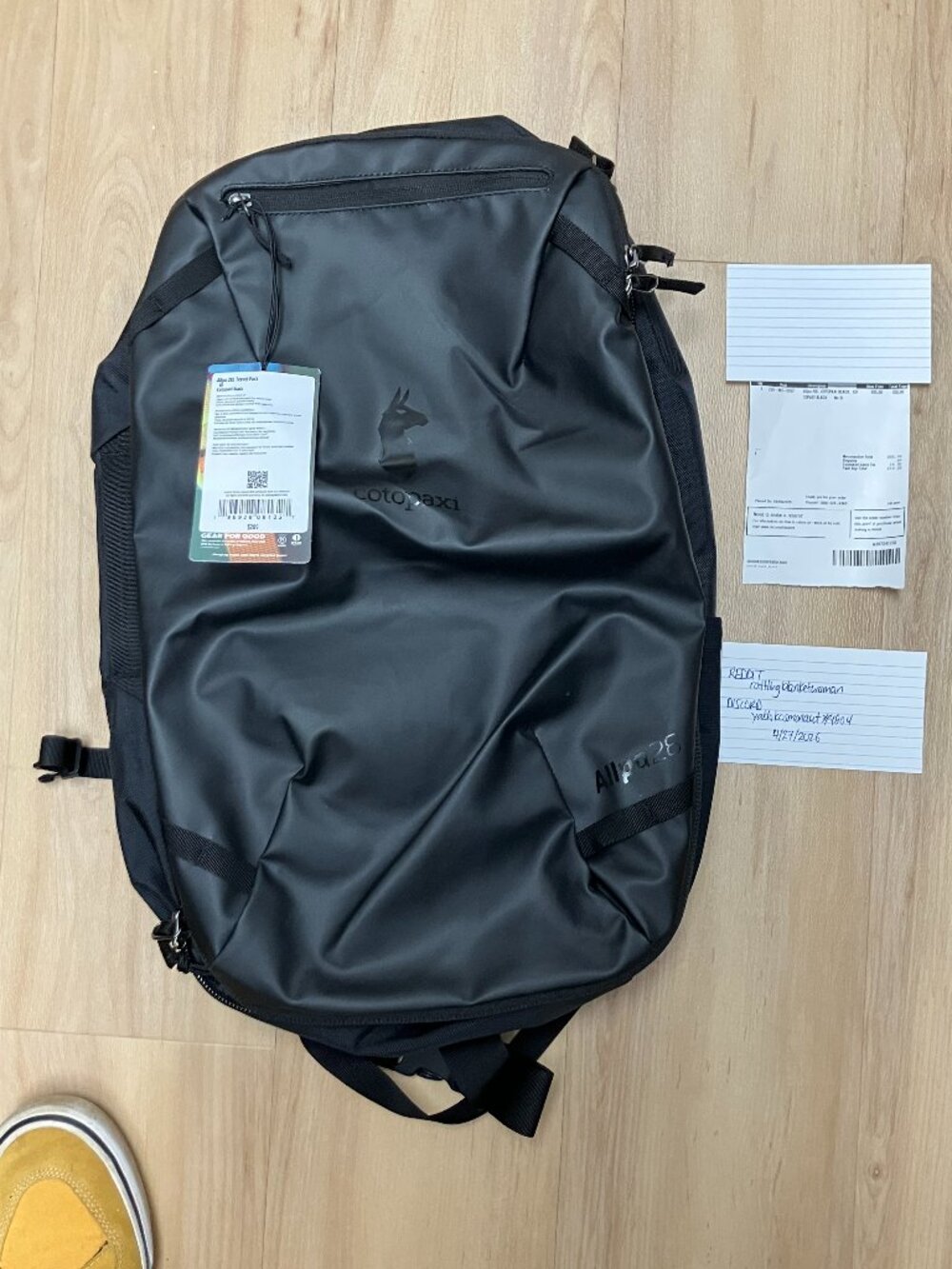 Cotopaxi Allpa 28L New Version, all black travel back EDC carryology